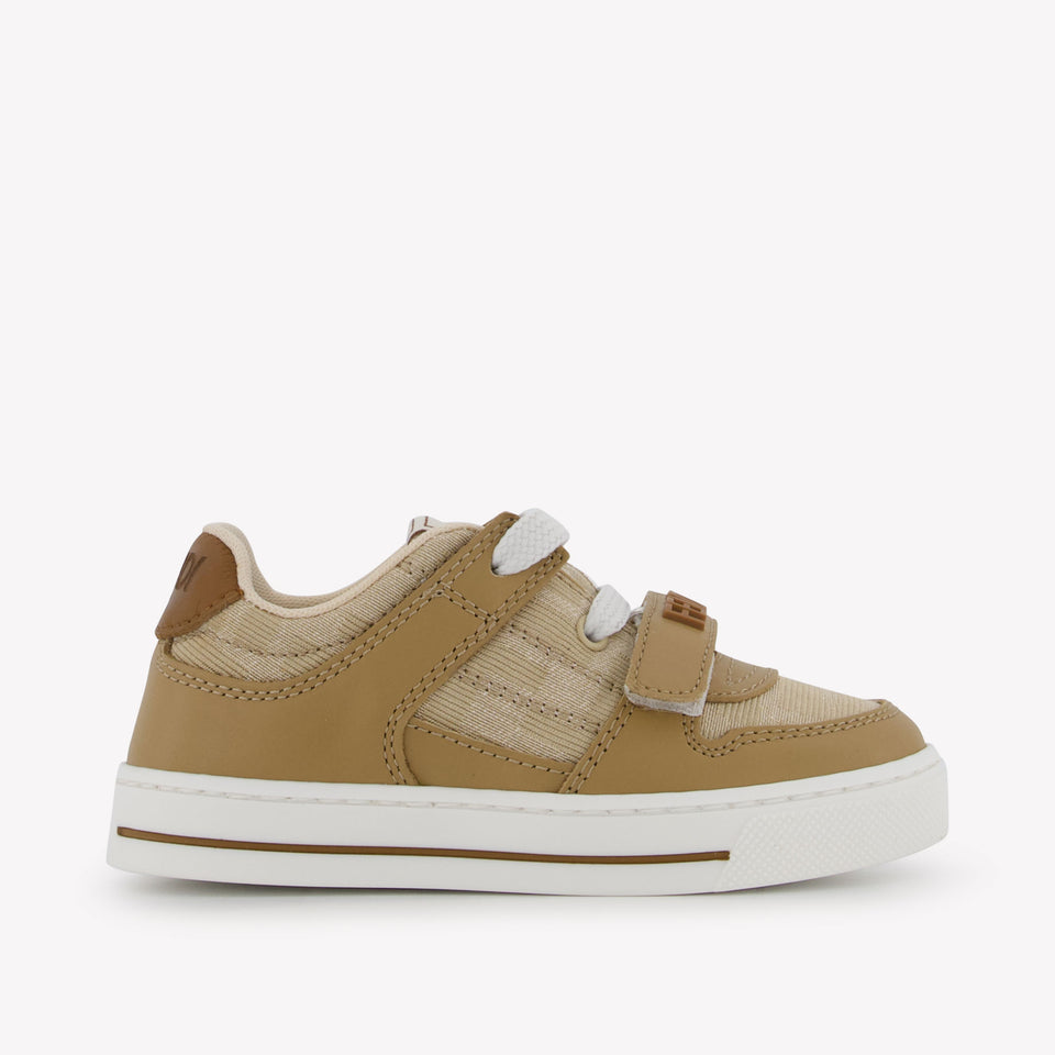 Fendi Unisex Sneakers In Beige