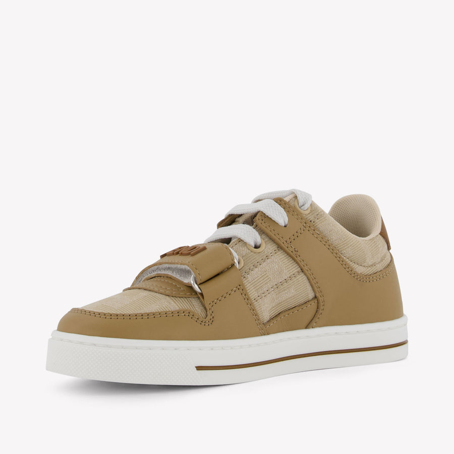 Fendi Unisex Sneakers  Beige