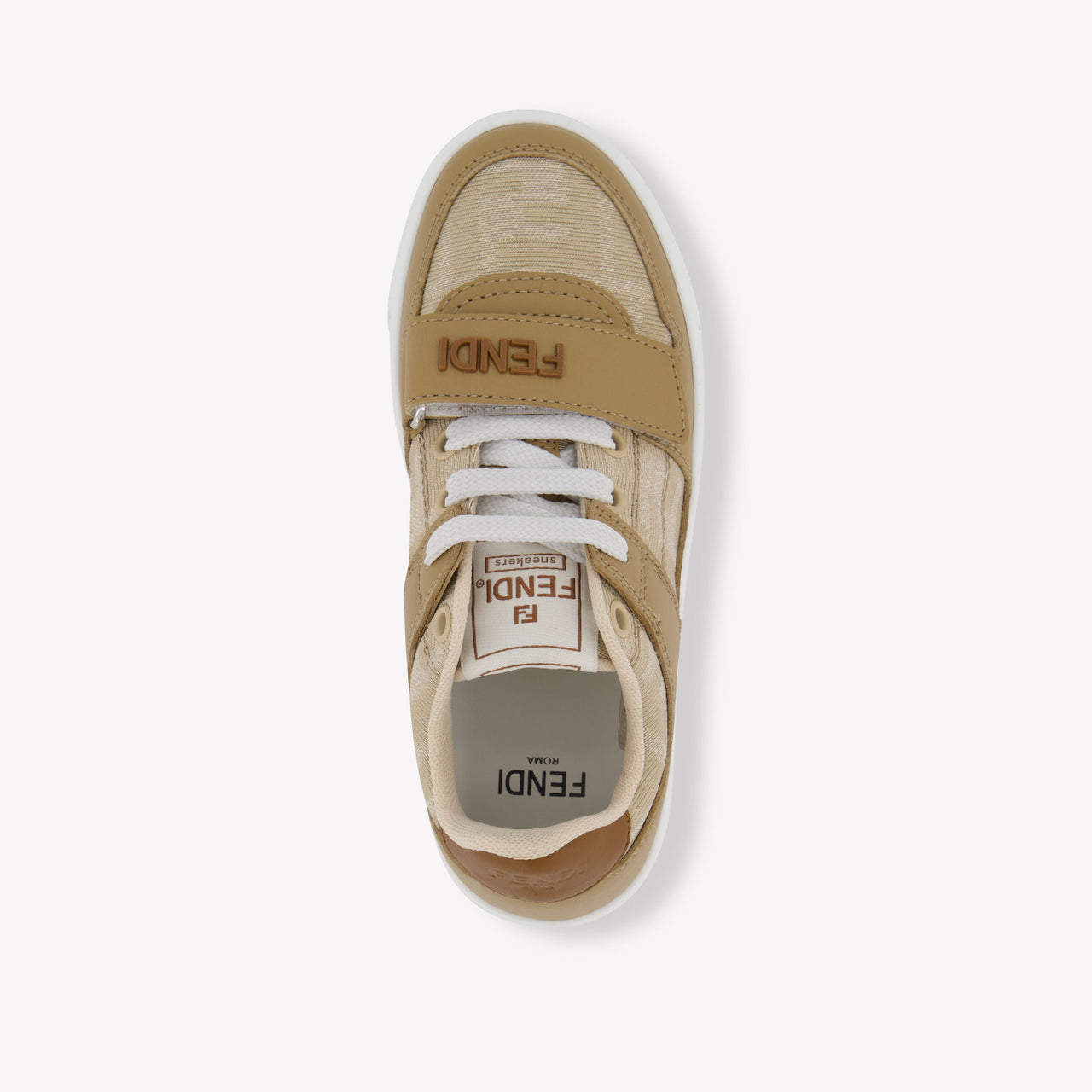 Fendi Unisex Sneakers  Beige