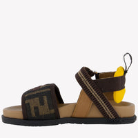 Fendi Unisex Sandals  Brown