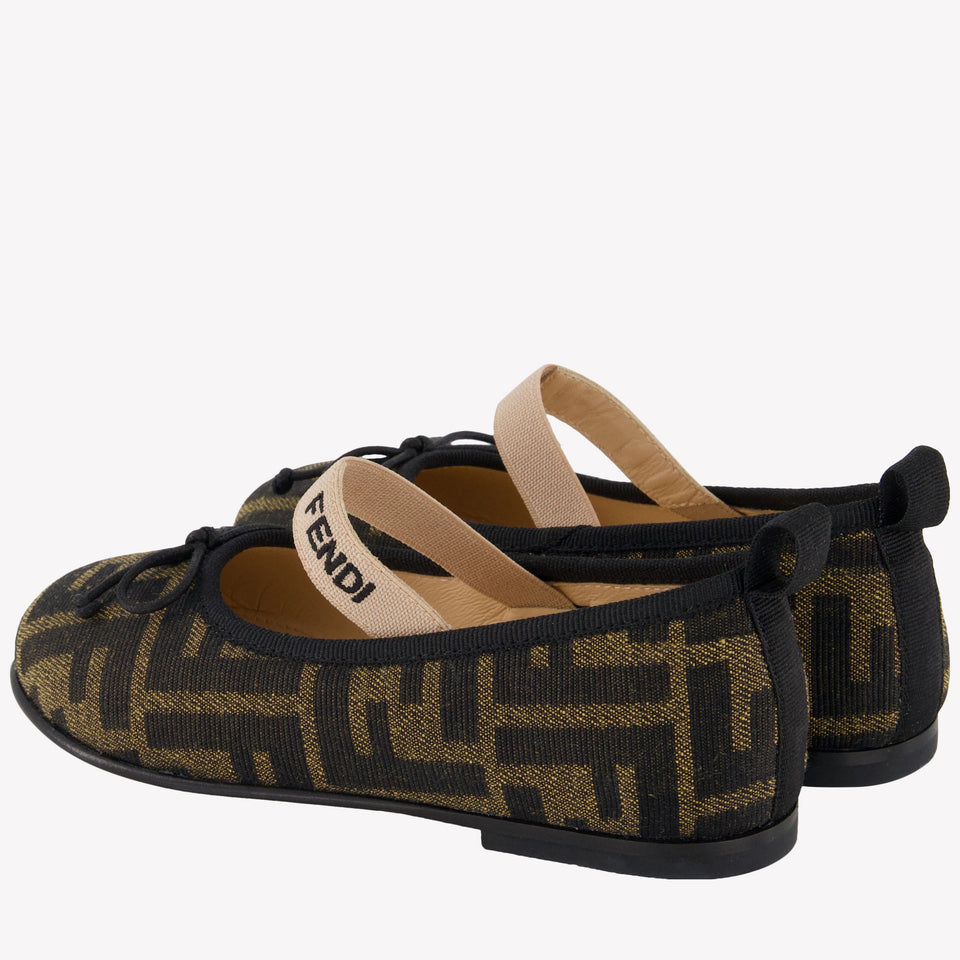 Fendi Girls Shoes In Brown