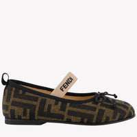 Fendi Girls Shoes  Brown