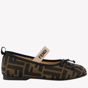 Fendi Girls Shoes  Brown