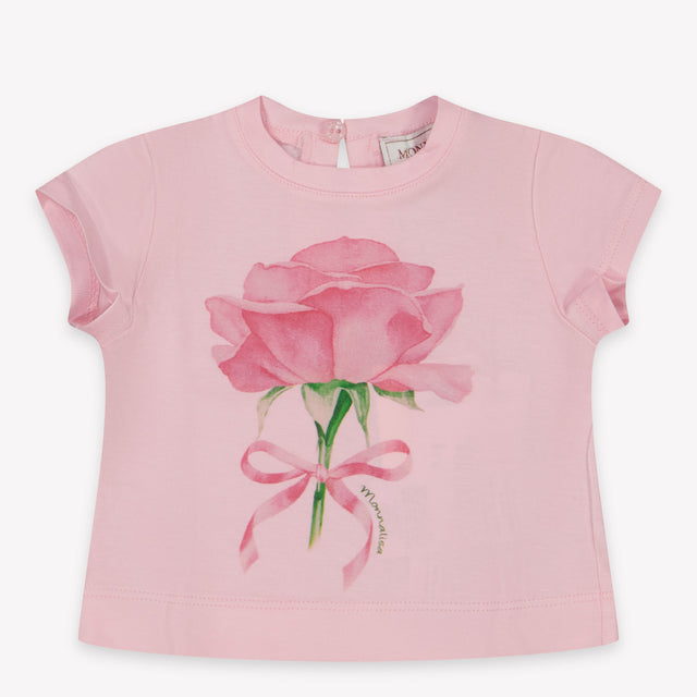 MonnaLisa Baby Meisjes T-Shirt In Licht Roze