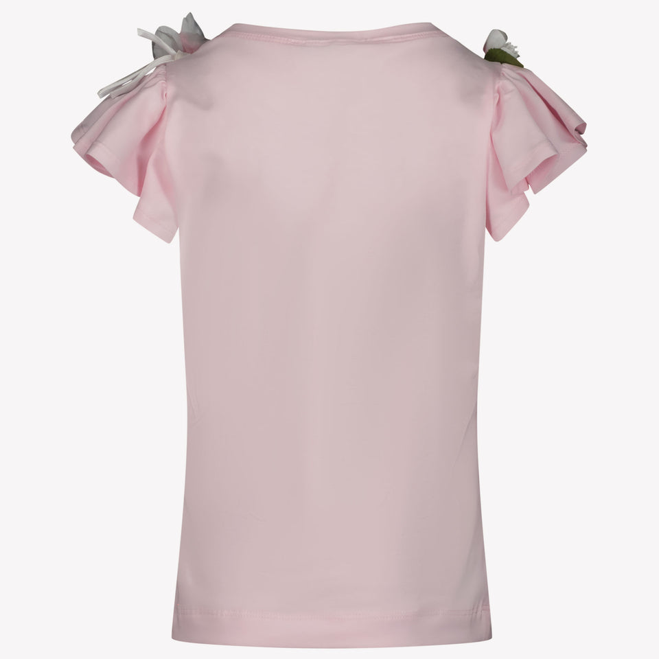 MonnaLisa Kinder Meisjes T-Shirt In Licht Roze