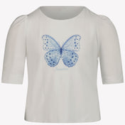 MonnaLisa Kinder Meisjes T-Shirt In Licht Blauw