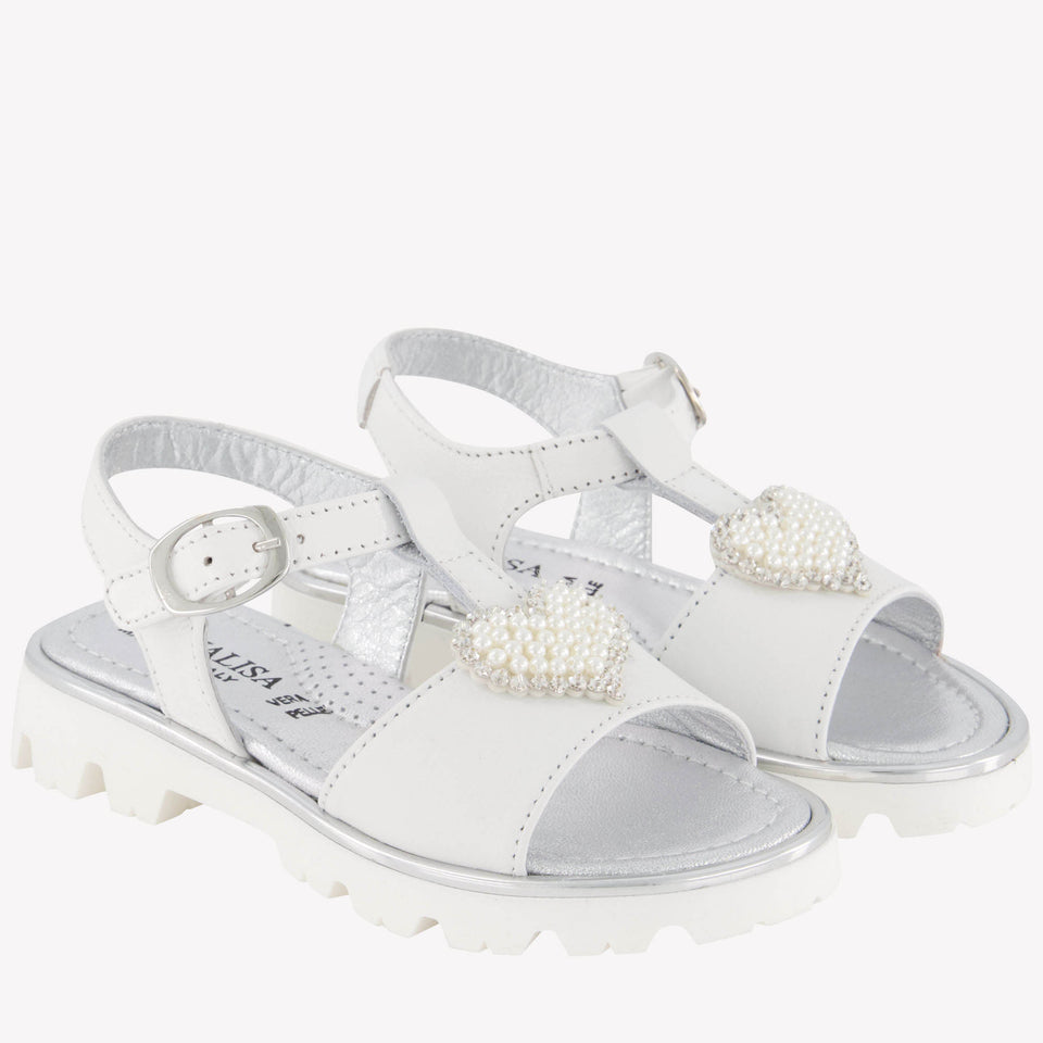 MonnaLisa Girls Sandals In White