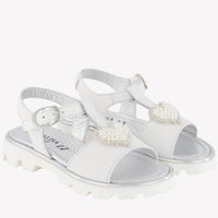 Monnalisa Girls Sandals  White