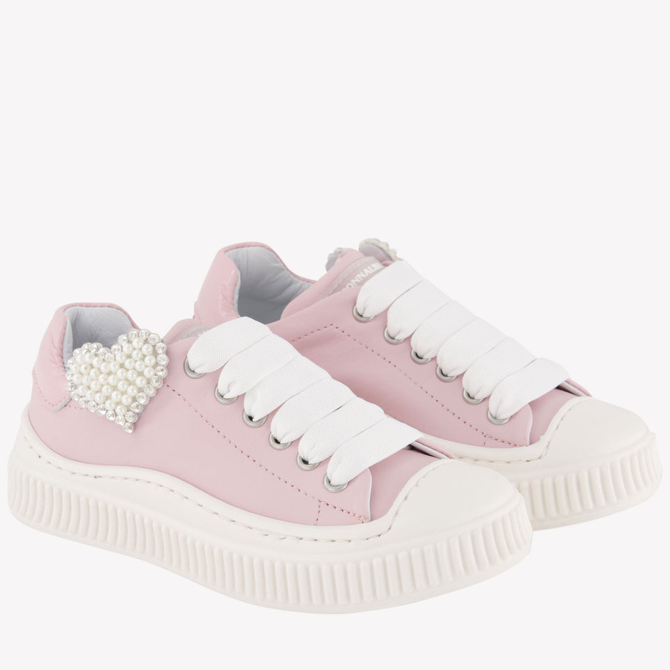 MonnaLisa Girls Sneakers in Light Pink