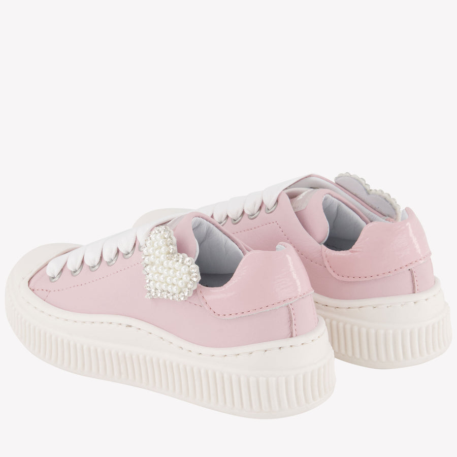 Monnalisa Girls Sneakers  Light Pink