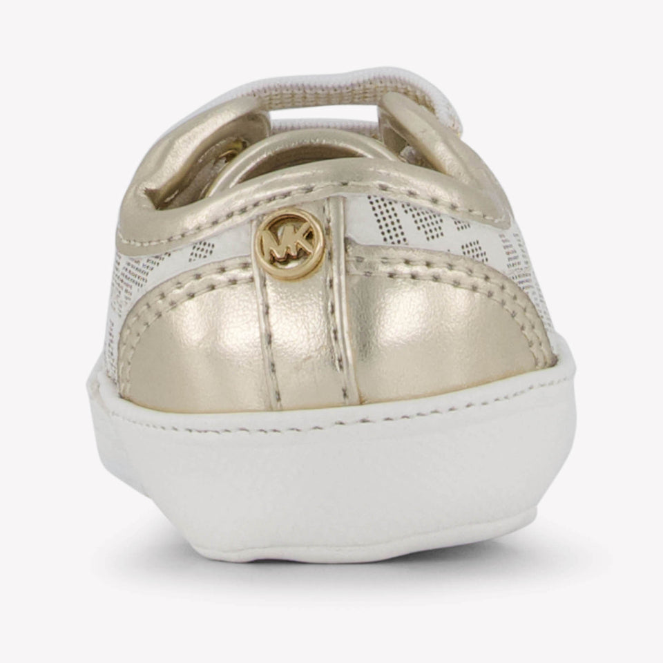 Michael Kors Britttania Baby Girls Sneakers In Beige