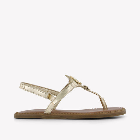 Michael Kors Jagger Riley Girls Sandals In Gold