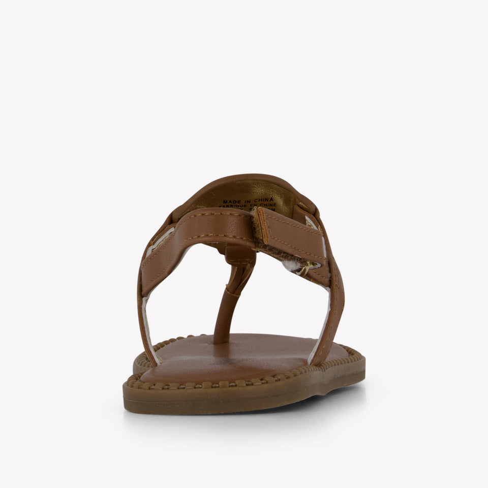 Michael Kors Jagger Riley Girls Sandals In Camel