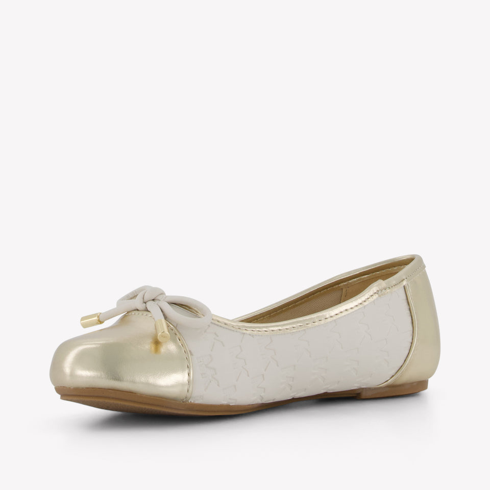 Michael Kors Kenya Bow Girls Shoes In Gold