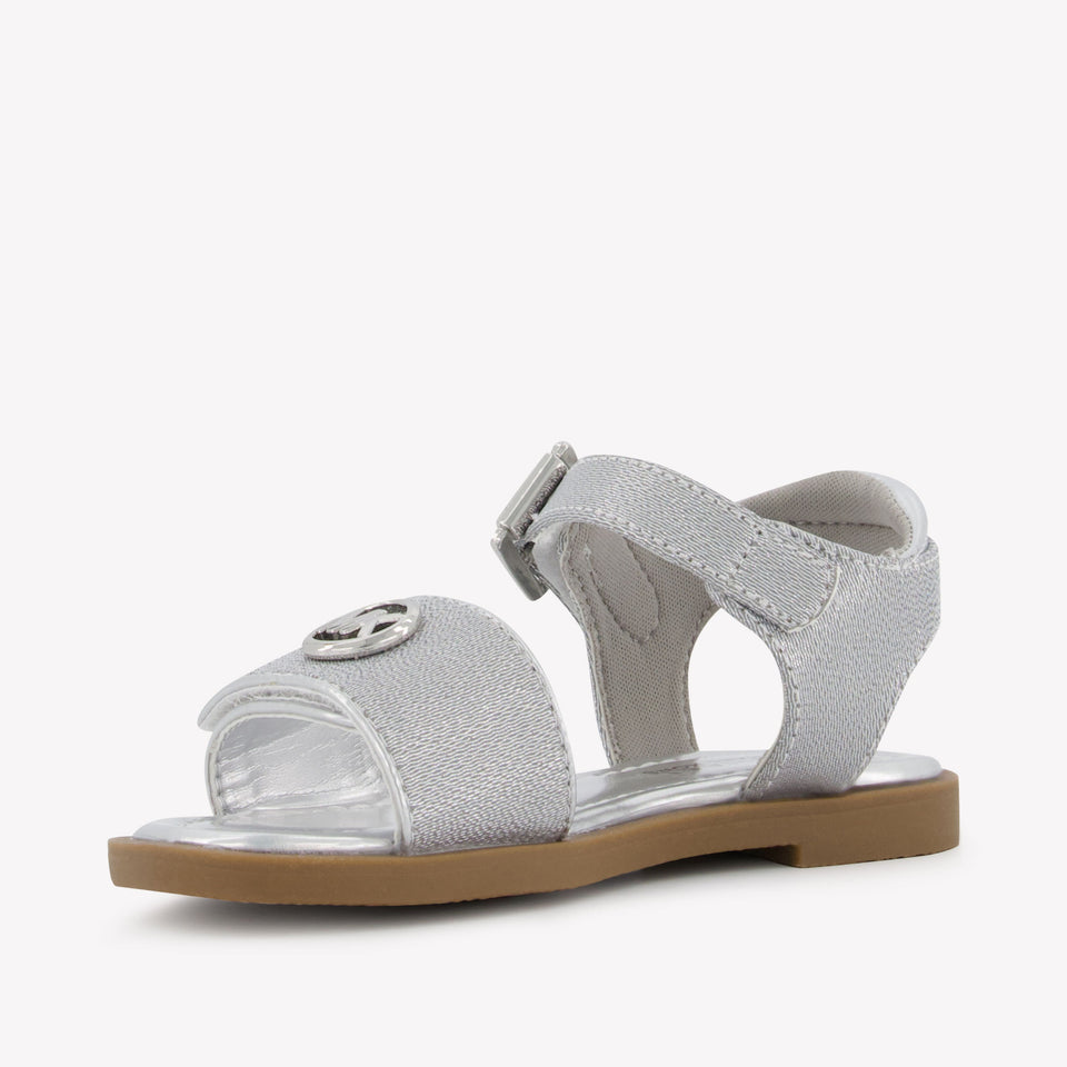 Michael Kors Kieran Girls Sandals In Silver