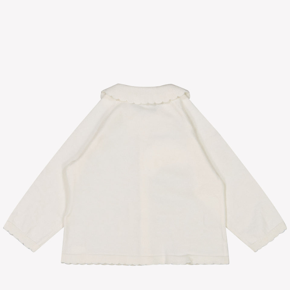 Chloe Baby Girls Cardigan in White