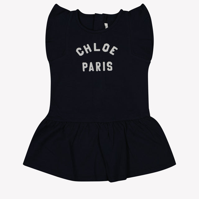 Chloe Baby Girls Dress In Navy