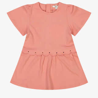 Chloe Baby Girls Dress In Coral