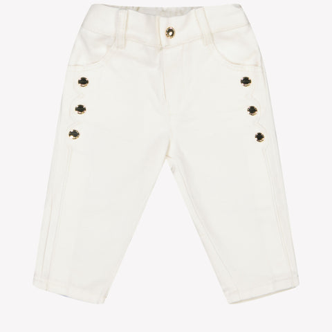 Chloe Baby Meisjes Broek In Off White