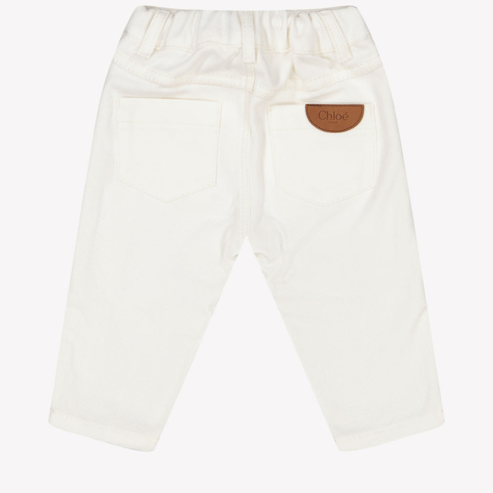 Chloe Baby Girls Trousers In OffWhite