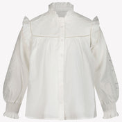 Chloe Kids Girls Blouse in White