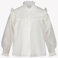 Chloe Kids Girls Blouse  White