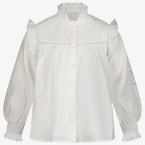 Chloe Kids Girls Blouse  White