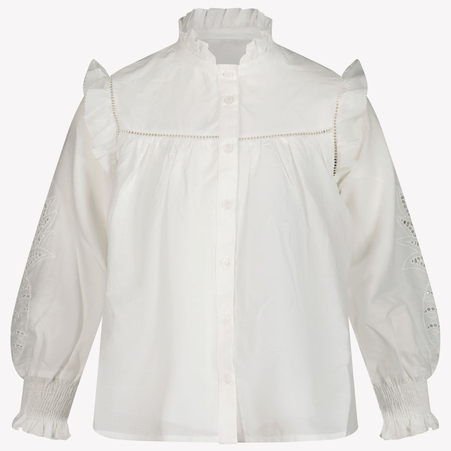 Chloe Kids Girls Blouse  White