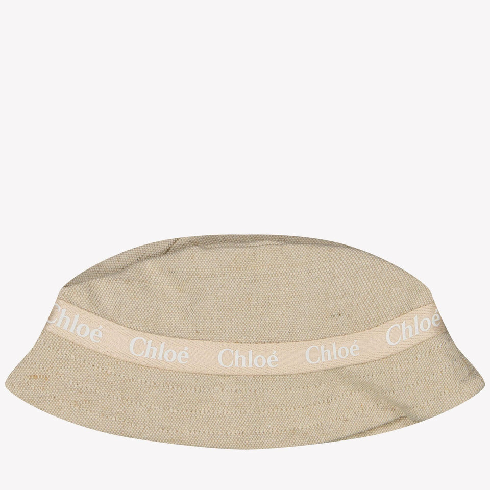 Chloe Kids Girls Hat in Beige