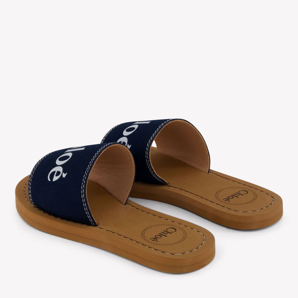 Chloe Girls Flipflops In Navy