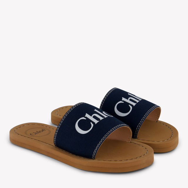 Chloe Girls Flipflops In Navy