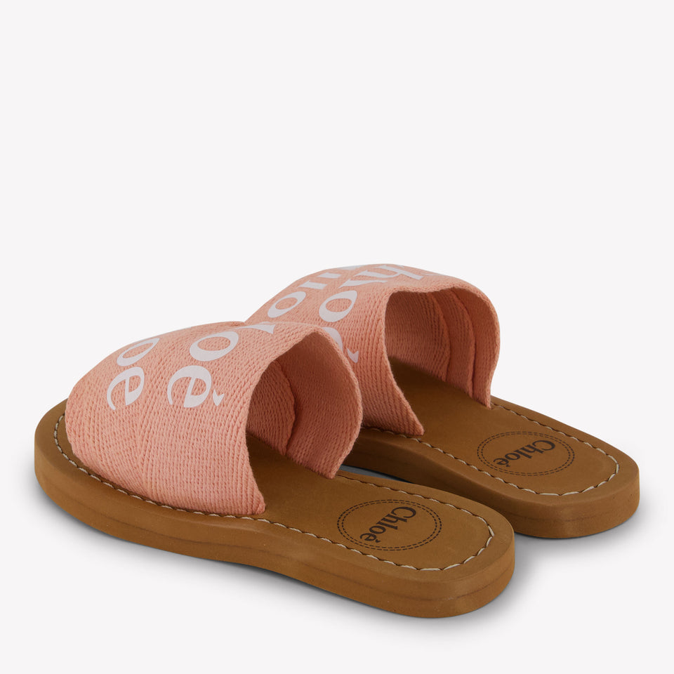 Chloe Meisjes Slippers In Koraal