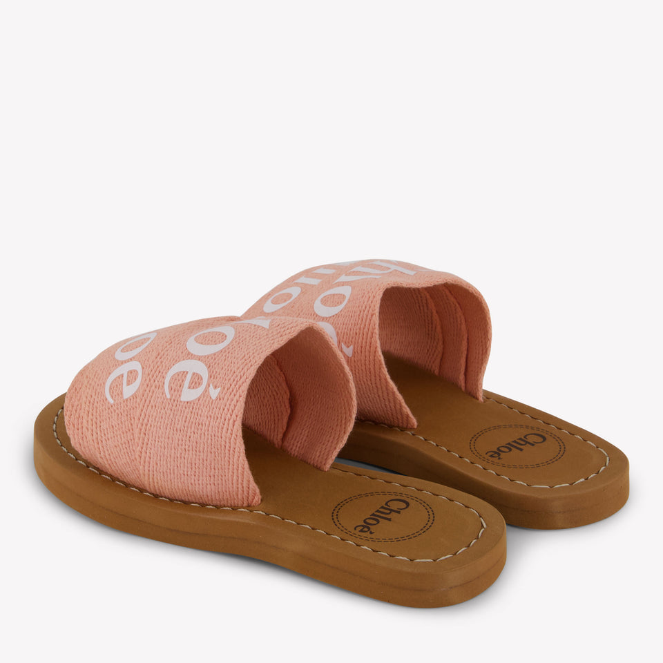 Chloe Meisjes Slippers In Koraal