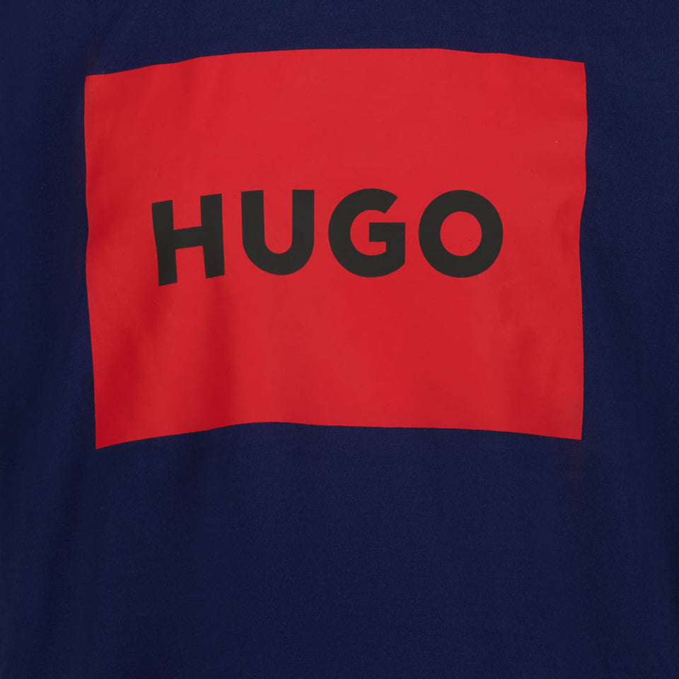 HUGO Kids Boys T-Shirt in Blue