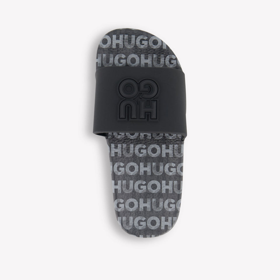 HUGO Kids Boys Flipflops in Black