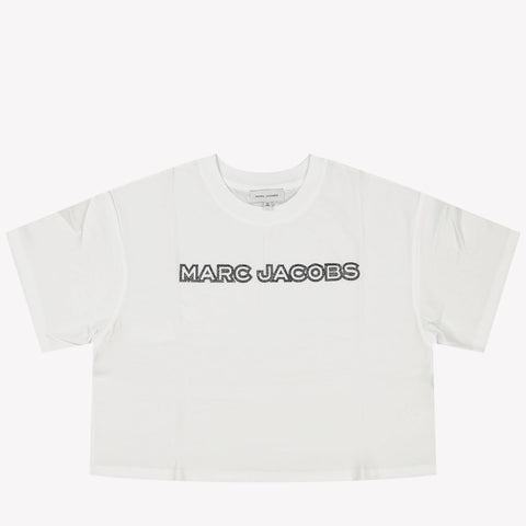 Marc Jacobs Kids Girls in T-Shirt White