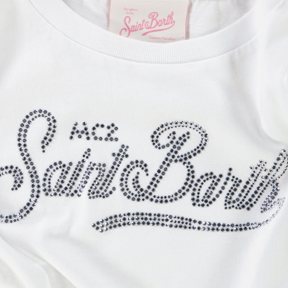 MC2 Saint Barth Kids Girls Dress White