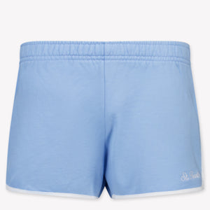 MC2 Saint Barth Kids Girls Shorts  Light Blue