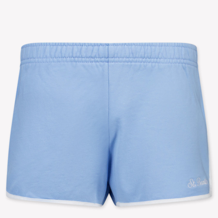 MC2 Saint Barth Kids Girls Shorts  Light Blue