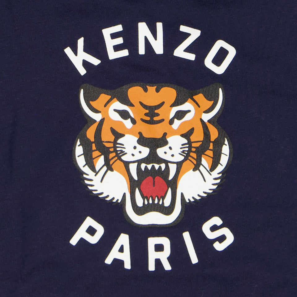 Kenzo Kids Baby Jongens T-Shirt In Navy