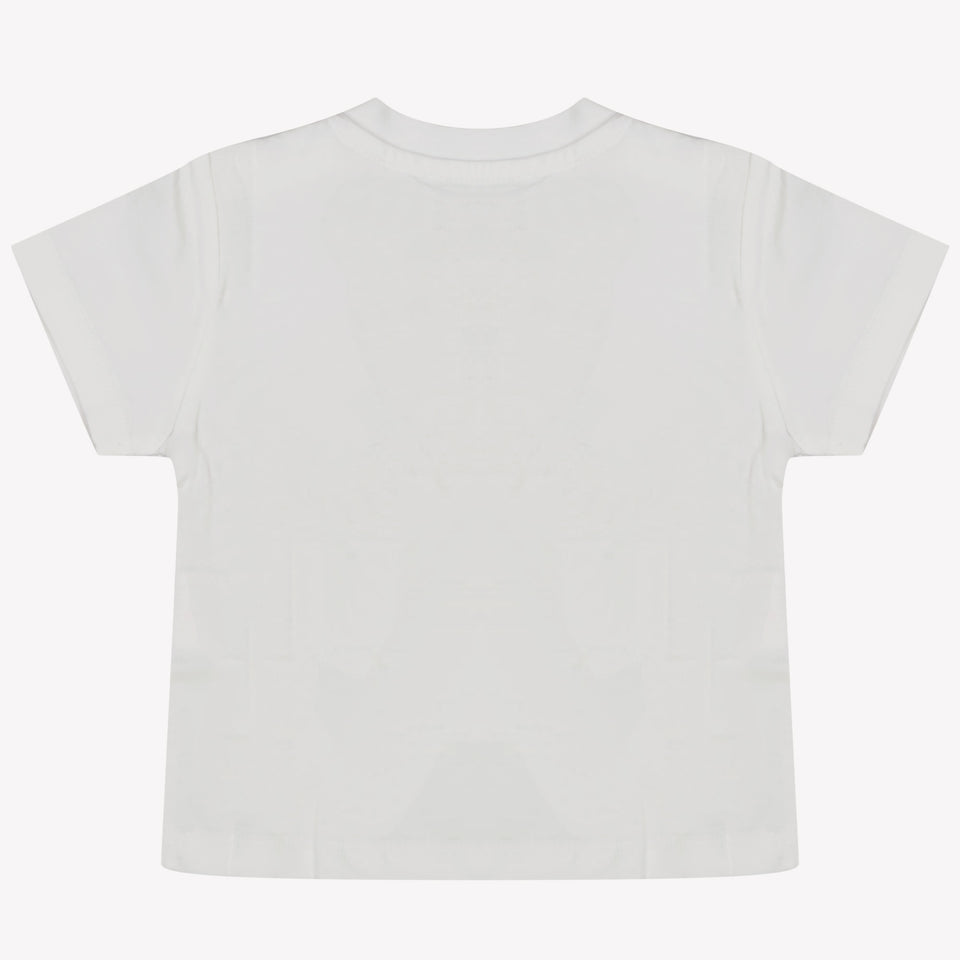 Kenzo Kids Baby Jongens T-Shirt In Wit