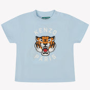 Kenzo Kids Baby Jongens T-Shirt In Licht Blauw