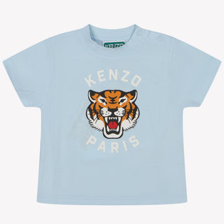 Kenzo Kids Baby Jongens T-Shirt In Licht Blauw