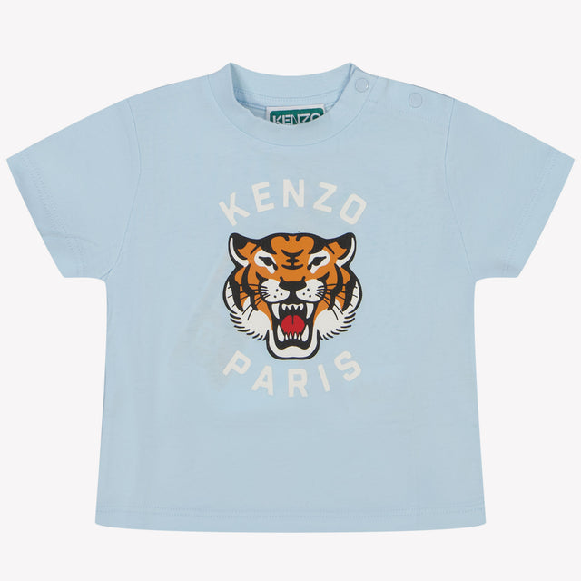 Kenzo Kids Baby Jongens T-Shirt In Licht Blauw