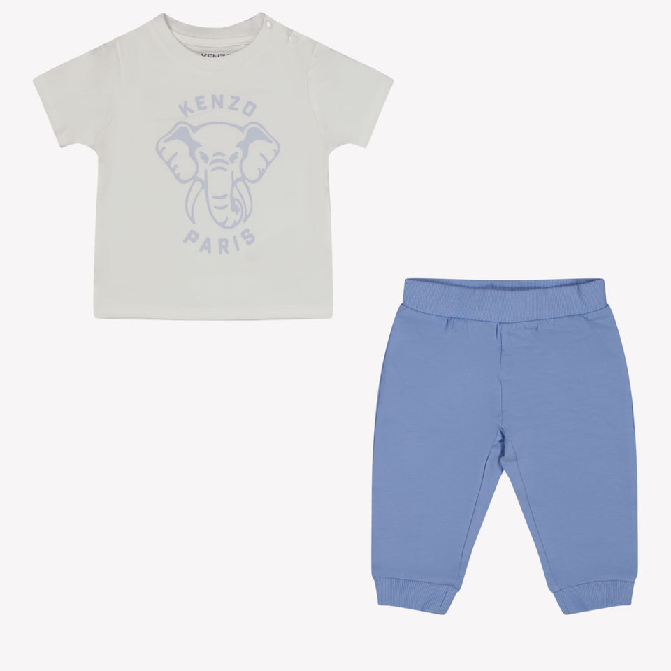 Kenzo Kids Baby Jongens Joggingpak In Licht Blauw