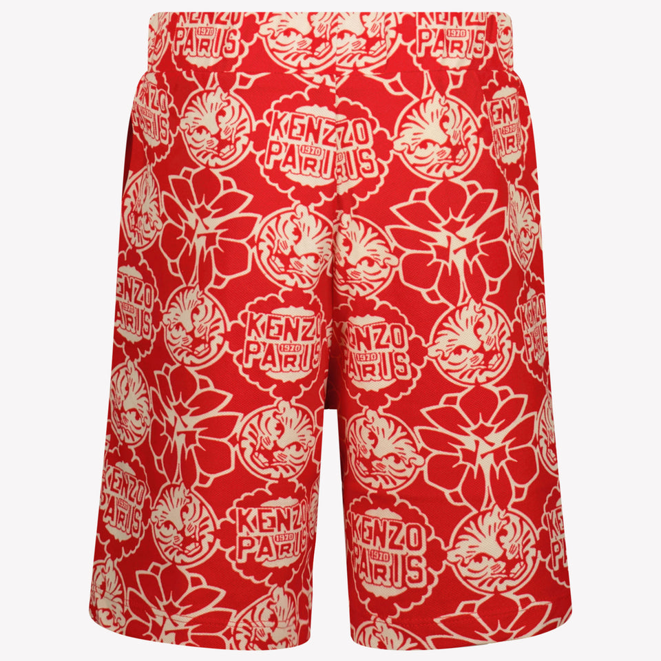 Kenzo Kids Kinder Jongens Shorts In Rood