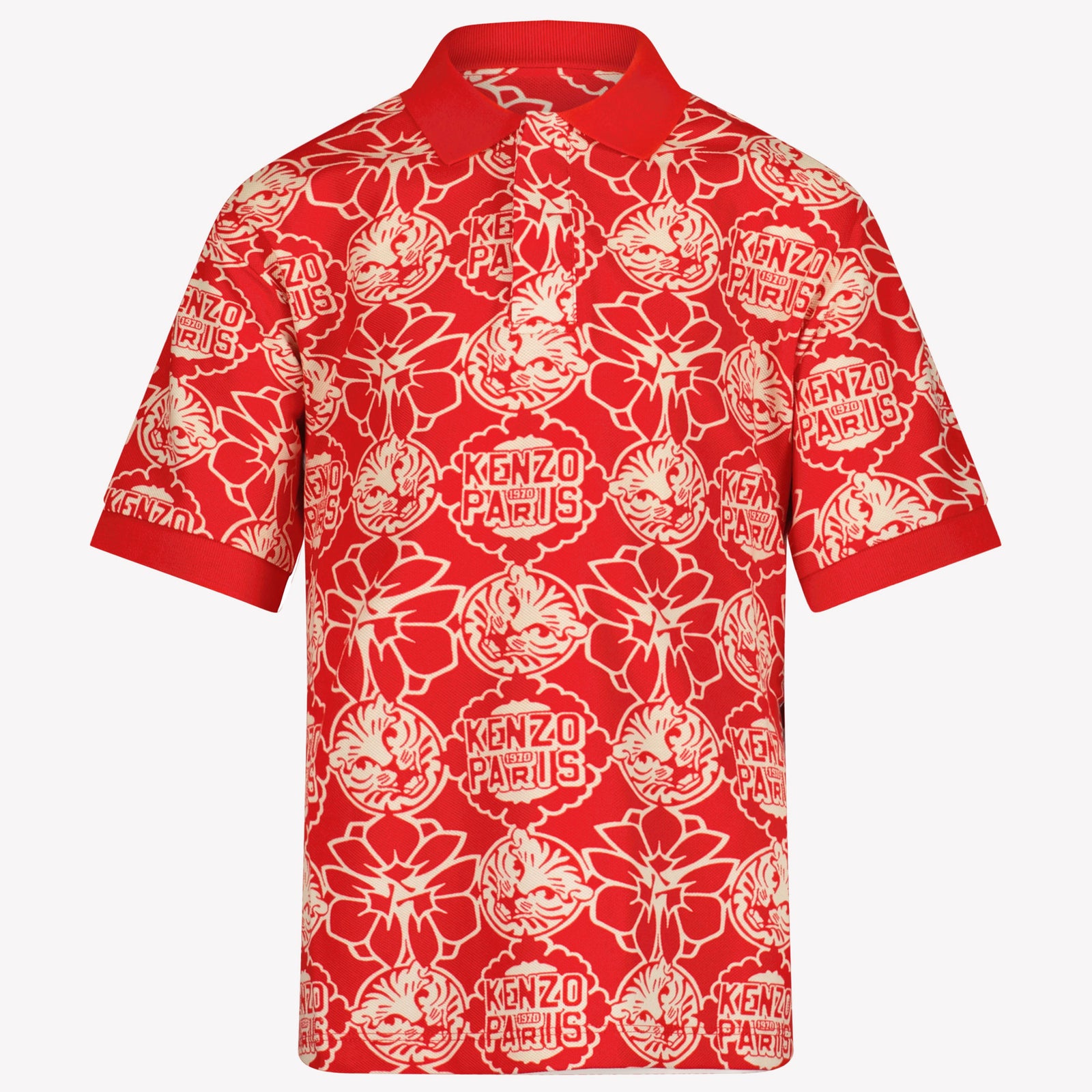 Kenzo kids Children's boys polo in Red