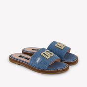 Dolce & Gabbana Meisjes Slippers In Jeans