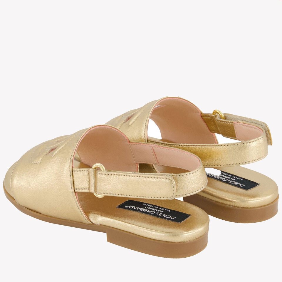 Dolce & Gabbana Meisjes Sandalen In Goud