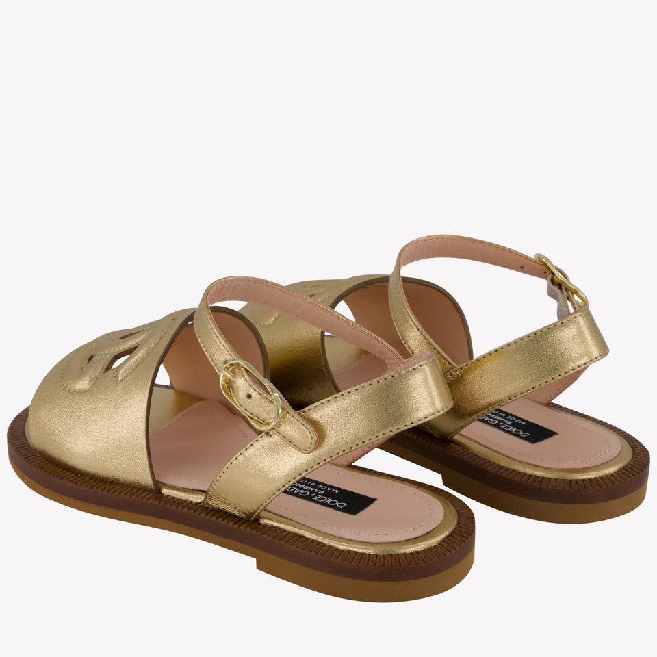 Dolce & Gabbana Meisjes Sandalen In Goud